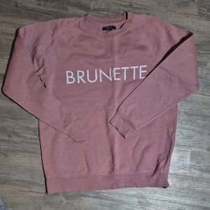 Womens Brunette Pink Sweater